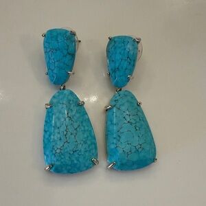 Kendra Scott Turquoise  Statement Earrings